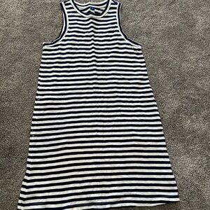 Navy & White Striped Sleeveless T-shirt Dress - Old Navy